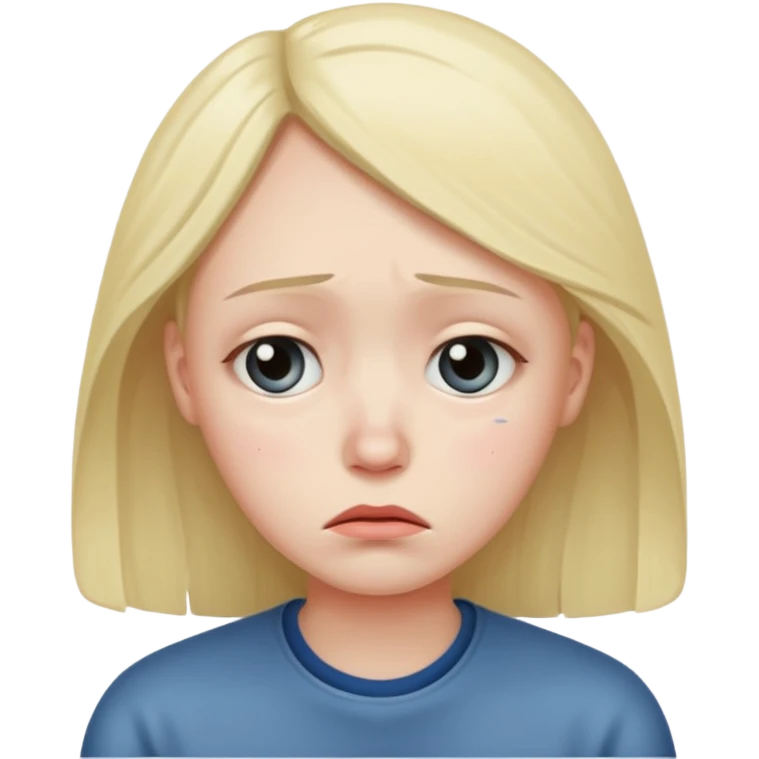 Con sueño triste emoji