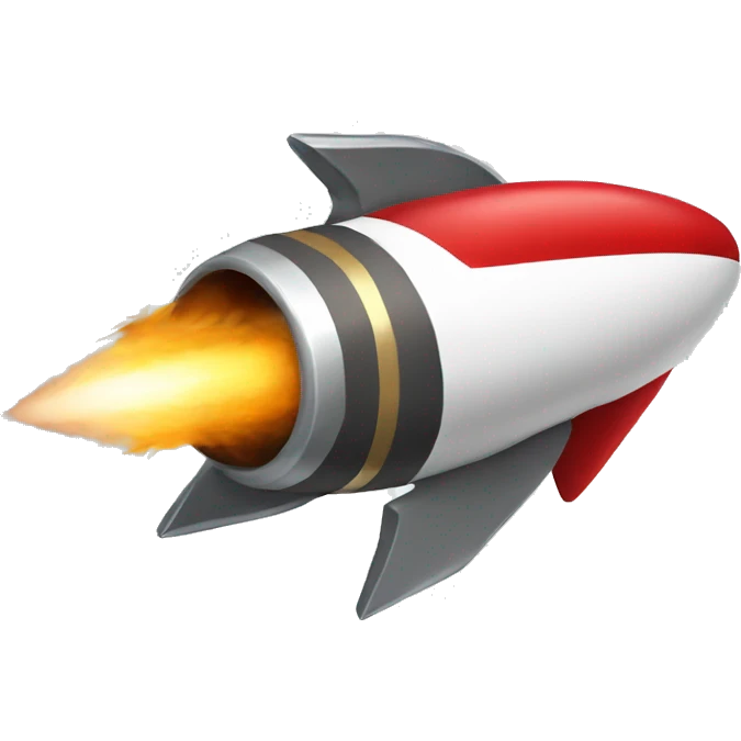 Rocket with a Santa hat emoji