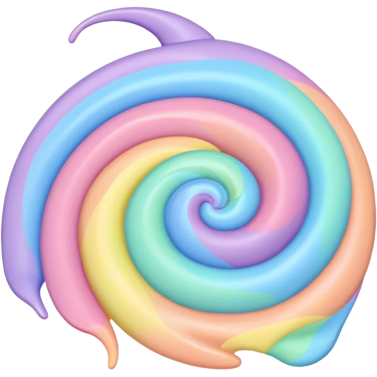 melted pastel swirly rainbow background  emoji