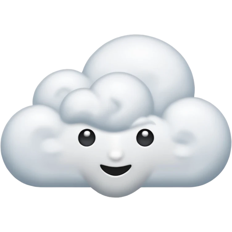 Cloud of thinking emoji