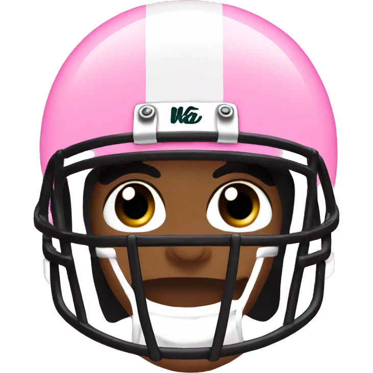 Girly Football jersey pink emoji