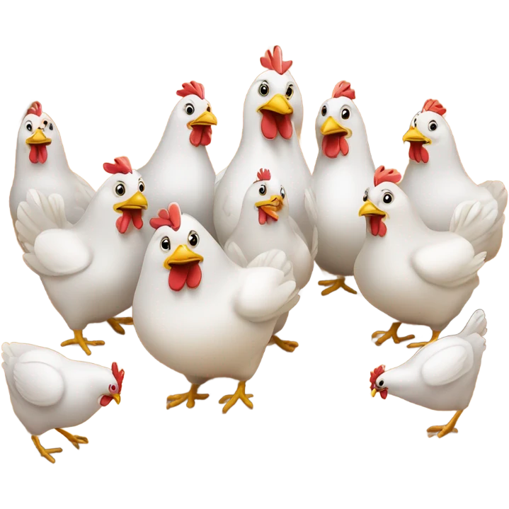 Chicken bowling emoji