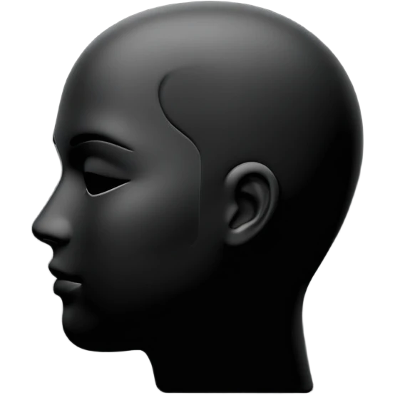 user silhouette icon 3D emoji