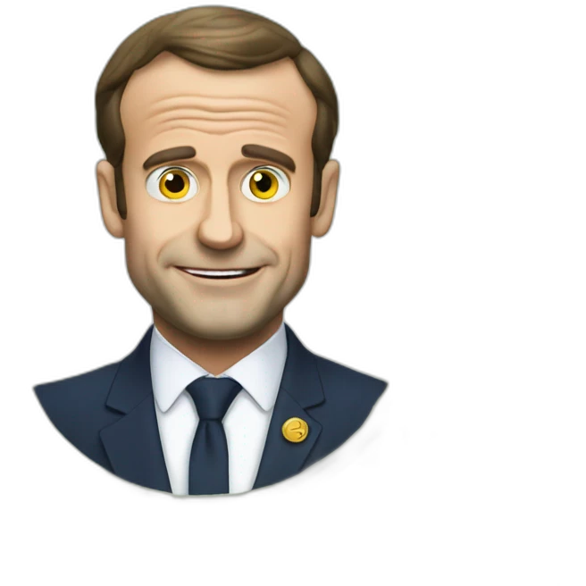 greedy macron money emoji