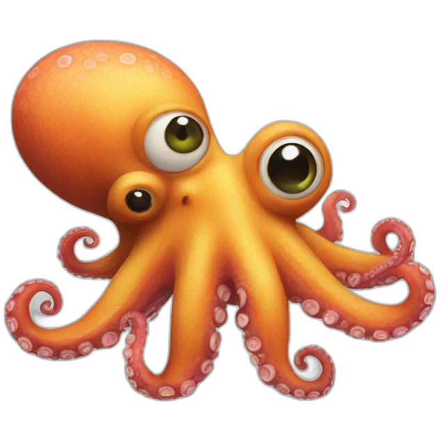 an hybrid between octopus and cameleon emoji