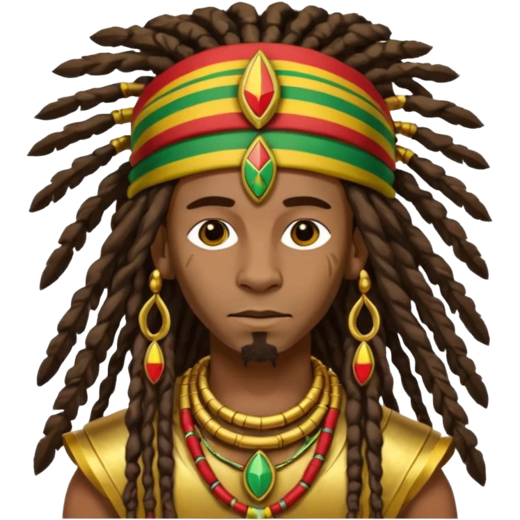Rasta African warrior emoji