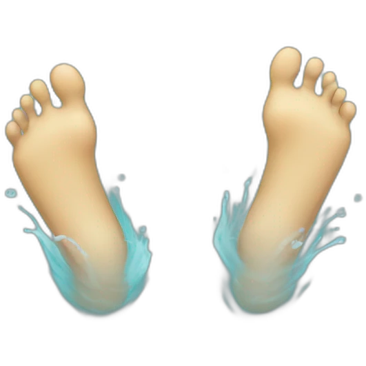 feet in water emoji