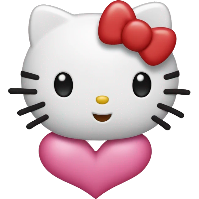 hello kitty heart emoji