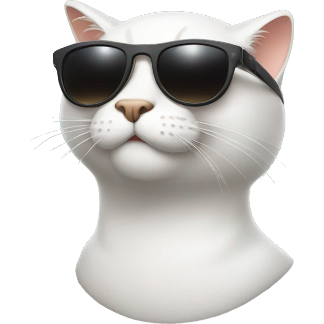 cool cat wearing sunglasses emoji