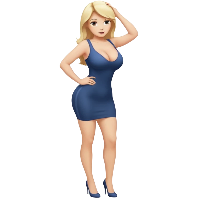 fullbody naked busty blonde pawg buxom bending over nsfw emoji