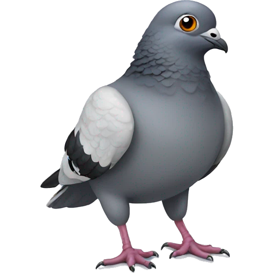 Cool pigeon emoji