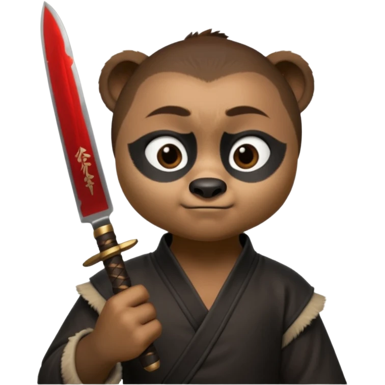 Kai from kung fu panda knife emoji emoji