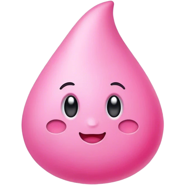 Cute pink  emoji
