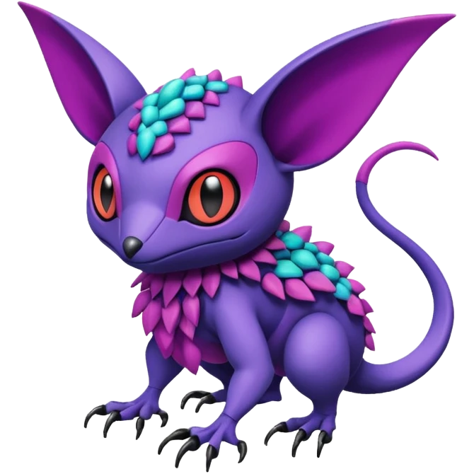  exotic tropical cyber-Stitch-Noibat-Trico-Fakémon-Pokémon-Vernid-creature emoji