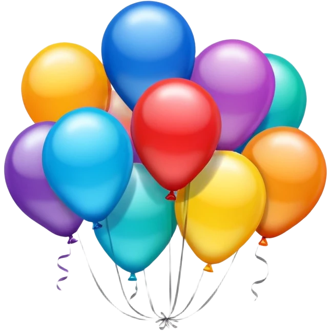 make an emoji of helium balloons emoji