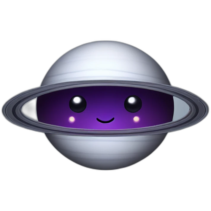 Grinning Saturn emoji