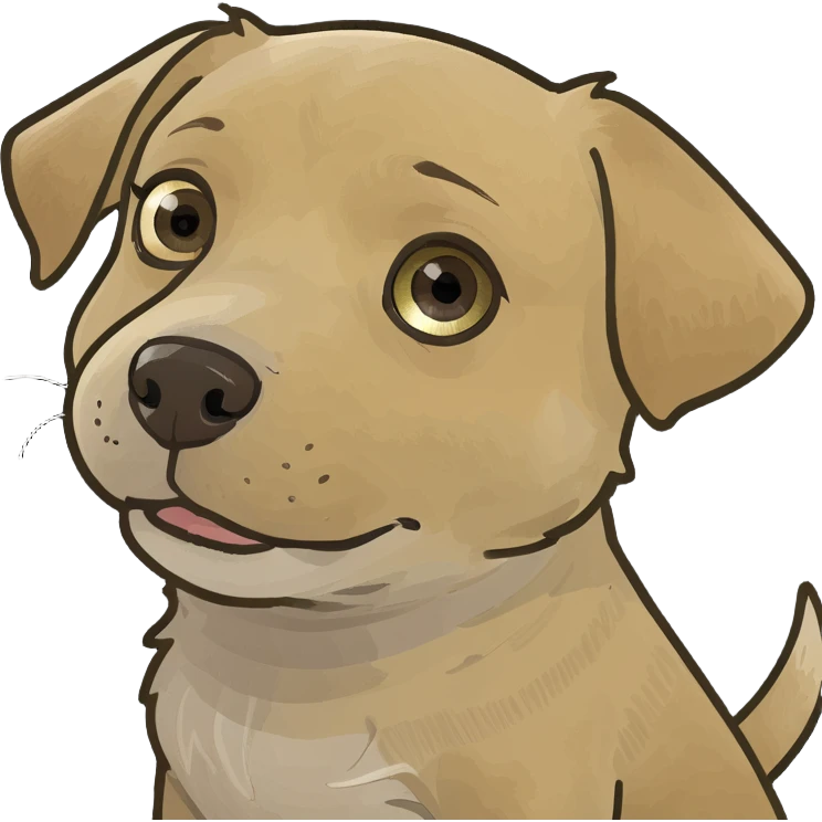 light puppy with hazel eyes emoji