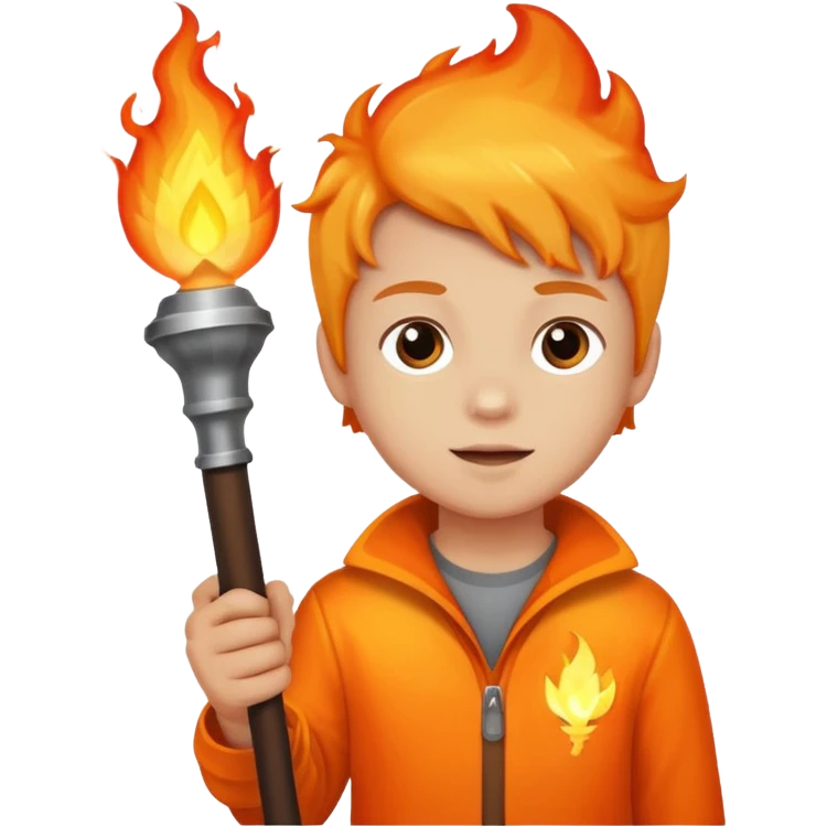 kid The torchbearer emoji