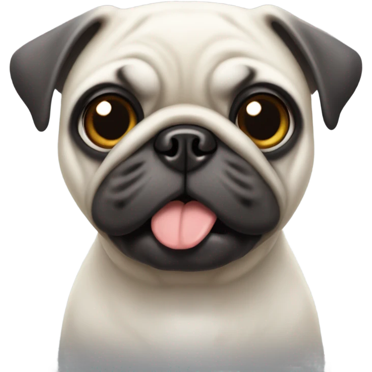 White pug emoji