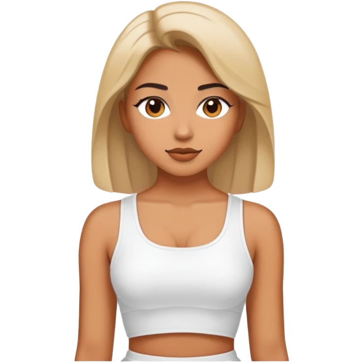 Женщина с топиком  emoji