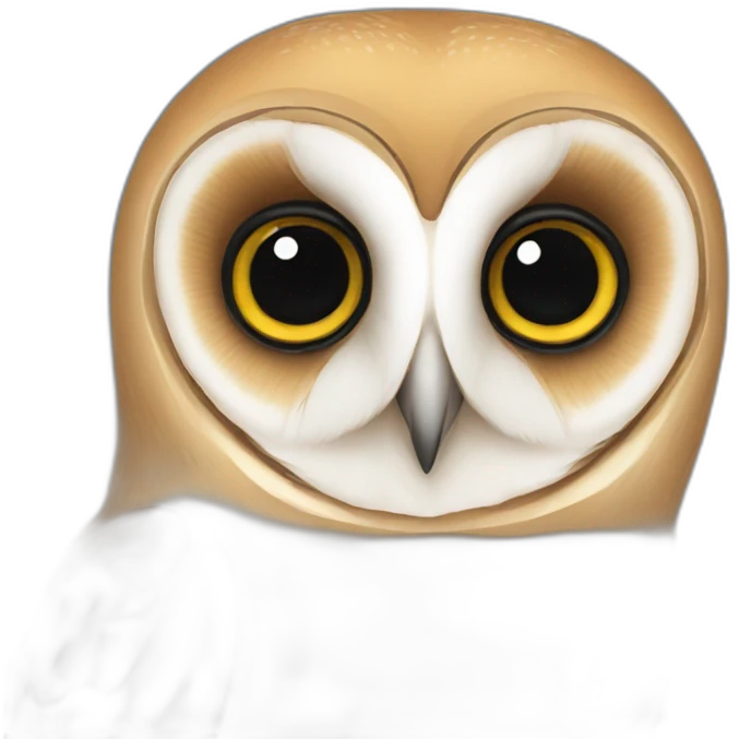 black barn owl emoji
