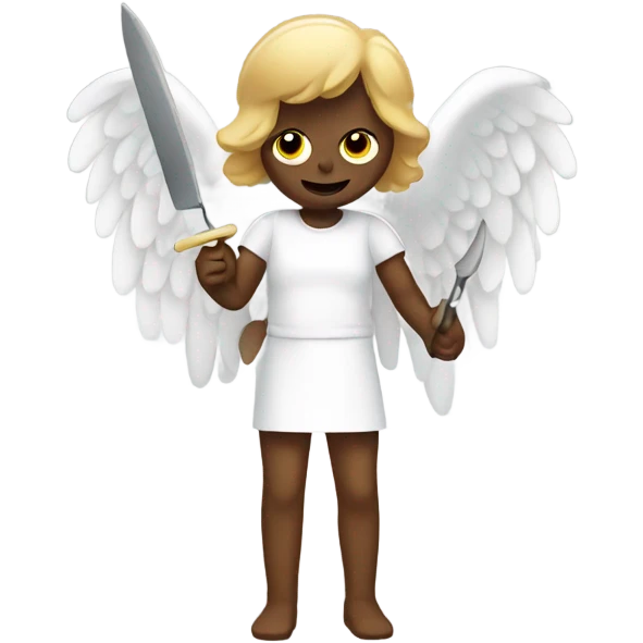 angel with a knife emoji