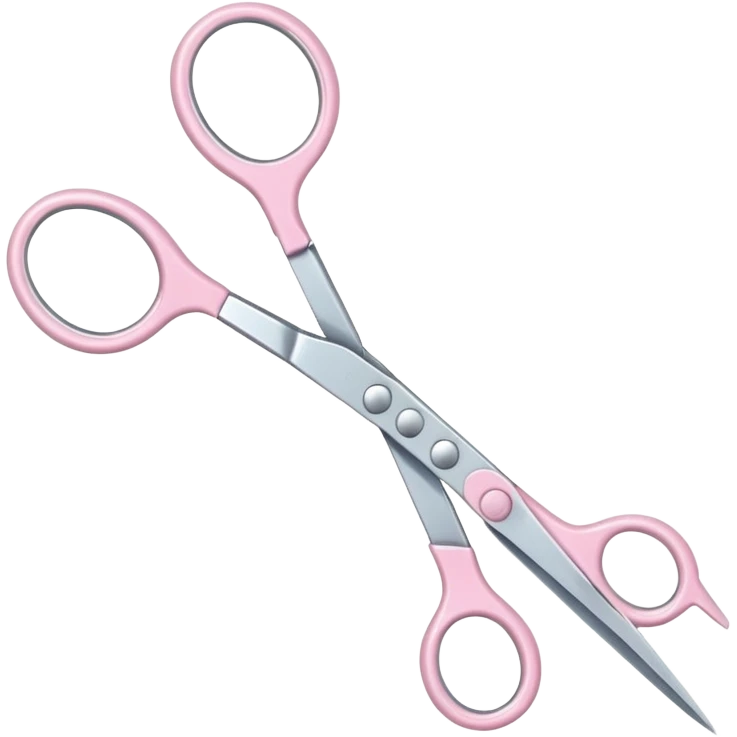 professional scissors pastel pink emoji