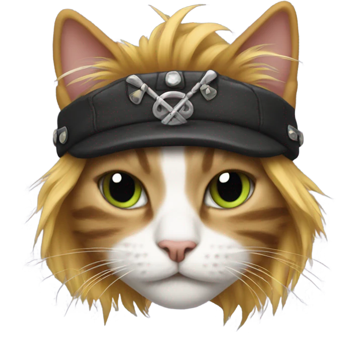 A punk rock cat  emoji