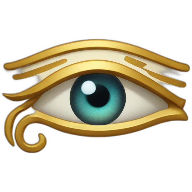 Oeil egyptien symbole emoji