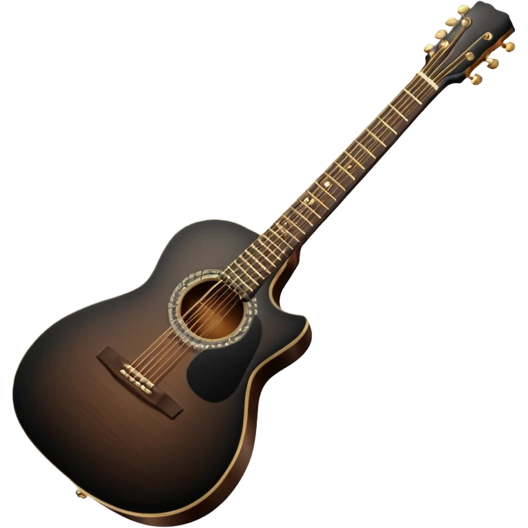 Black guitar emoji