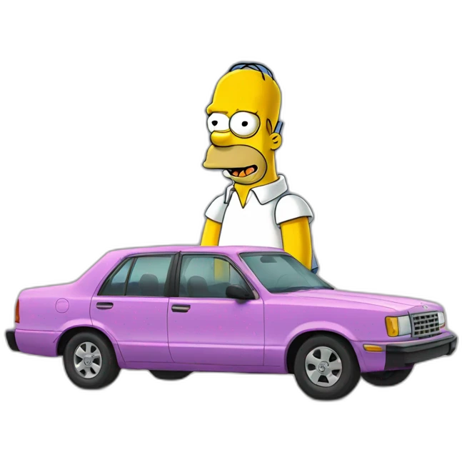 homer simpson car emoji