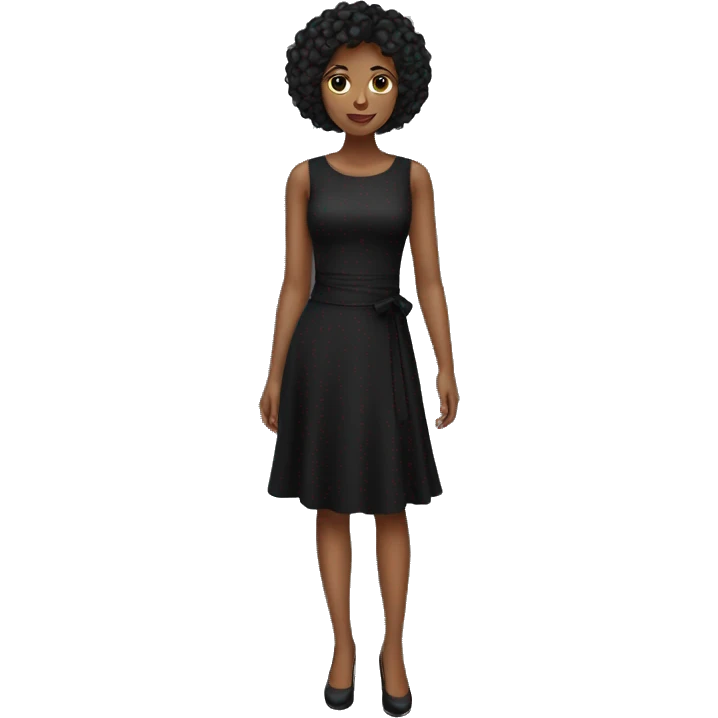 Black dress short emoji