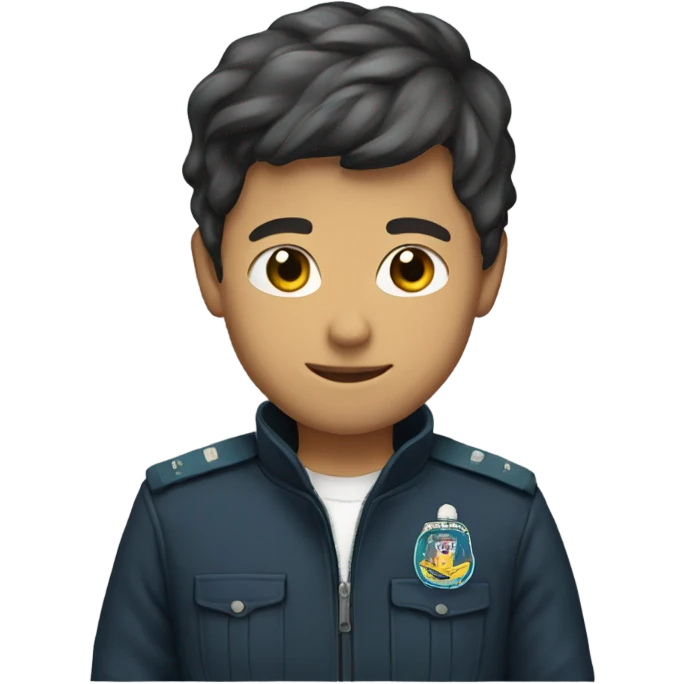 boy in jacket uniform emoji