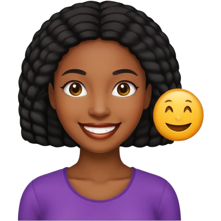 Black woman Happy emoji