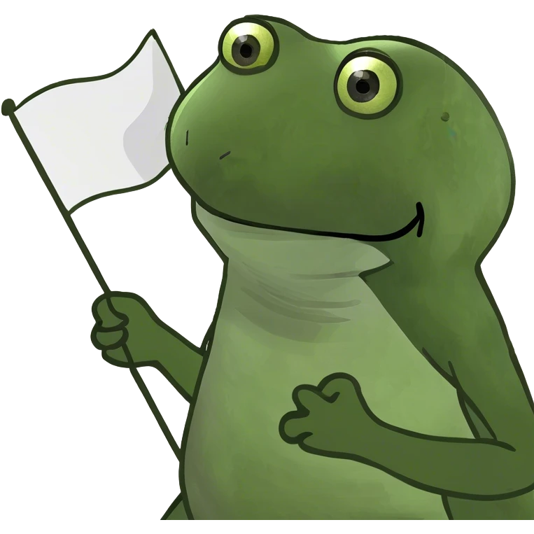 bufo holding a white flag emoji