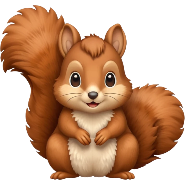 Squirrel blushing emoji