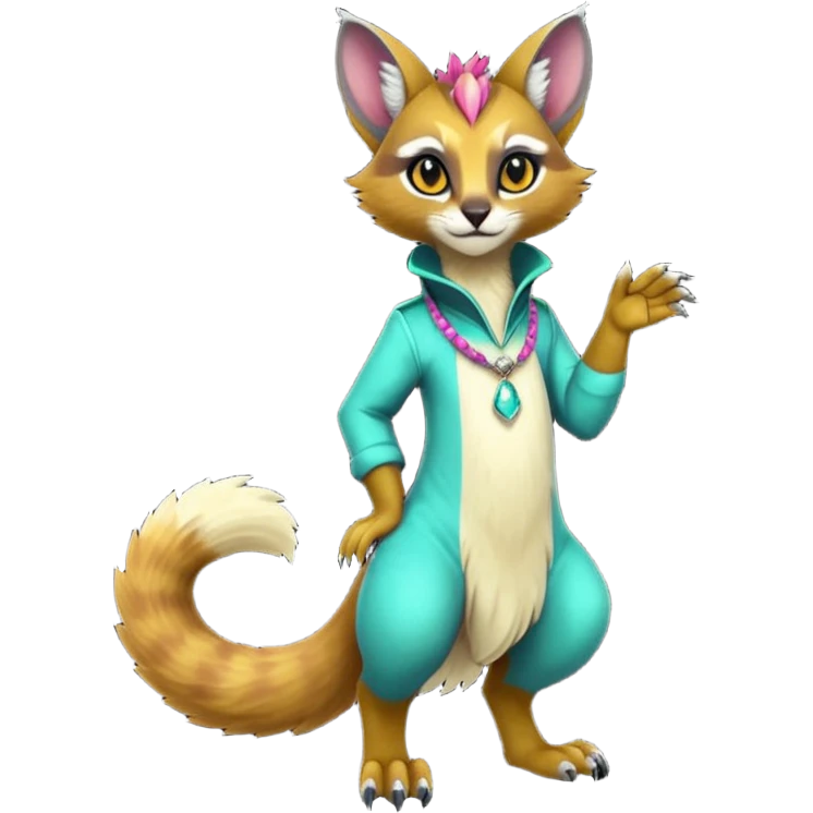 dark fruity white glorious iridescent divine exotic cool beautiful beautiful fantasy-caracal-civet-genet-sergal-vernid-Gryphon-Cacomistle-Trico-oncilla-animal-Fakémon-hybrid-fursona (full body) emoji