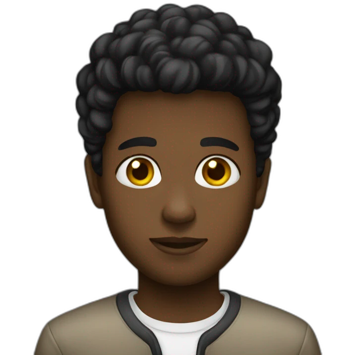 Un jeune noir emoji