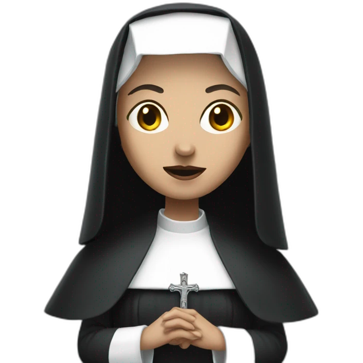 nun from horror movie emoji