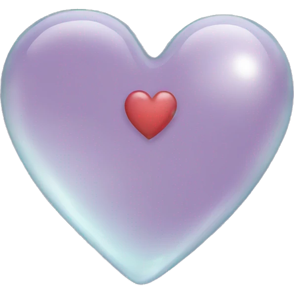 glass heart emoji