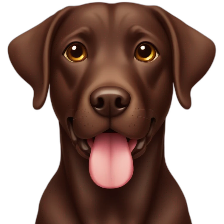 chocolate labrador emoji