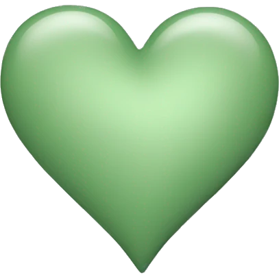 sage green heart emoji