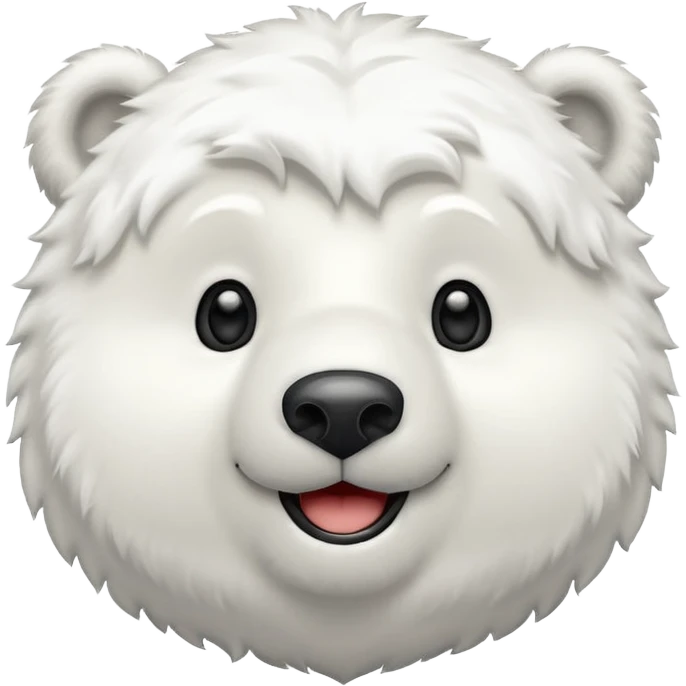 請幫我生成一個cute polar bear的Emoji emoji