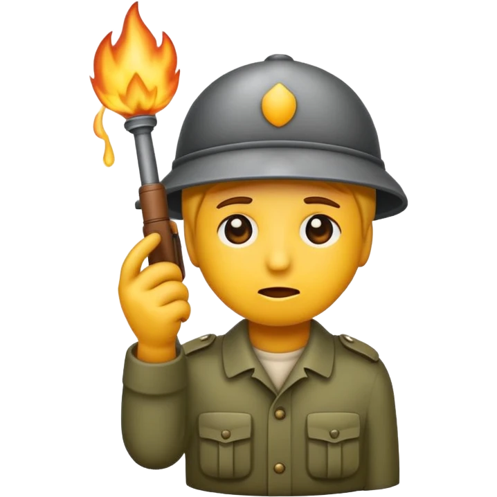 Trauriger Emoji hat eine Kanone in der hand zielt auf sein eigenen Kopf und lacht  emoji
