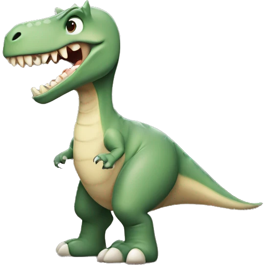 dinossauro chorando de rir emoji