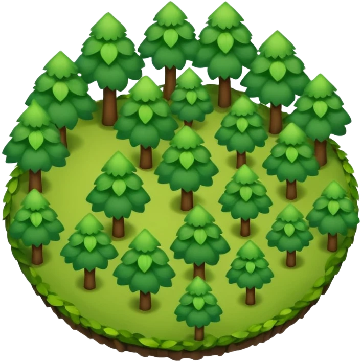 a top view of the forest  emoji