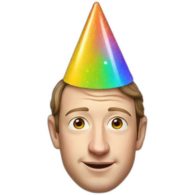 zuckerberg-party-hat emoji