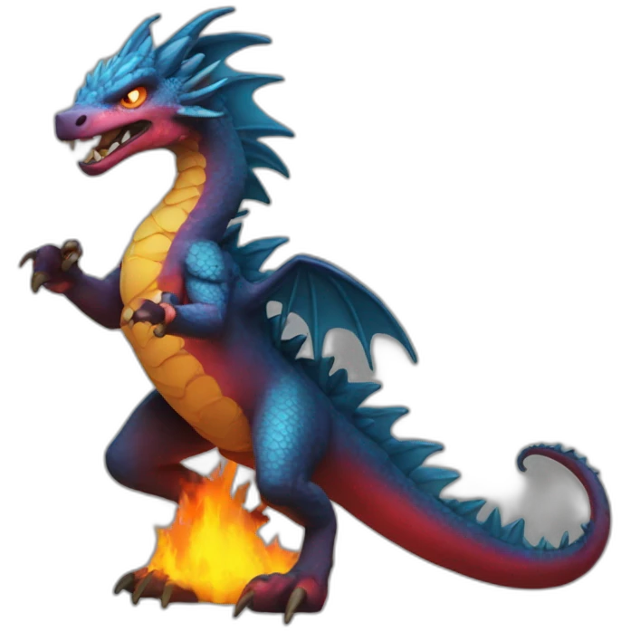 Dracaufeu style i.os emoji