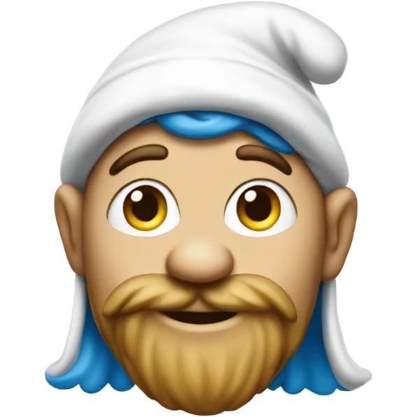 A Smurf emoji
