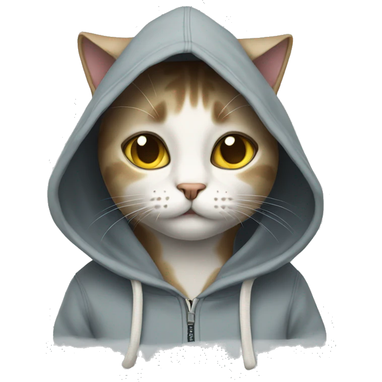 cat in a hoodie emoji